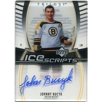 2006/07 Upper Deck Trilogy Ice Scripts #ISJB Johnny Bucyk Autograph