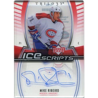 2006/07 Upper Deck Trilogy Ice Scripts #ISMR Mike Ribeiro Autograph