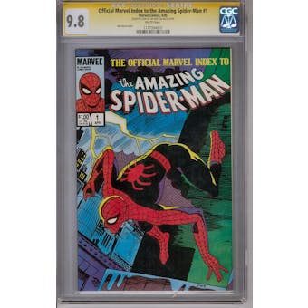 Offical Marvel Index to the Amazing Spider-Man #1 CGC 9.8 (W) Stan Lee Signature Series *1177394010*