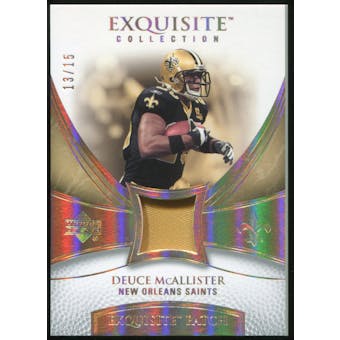 2007 Upper Deck Exquisite Collection Patch Spectrum #DE Deuce McAllister 13/15