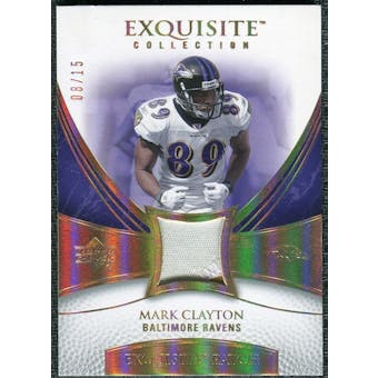 2007 Upper Deck Exquisite Collection Patch Spectrum #CL Mark Clayton /15