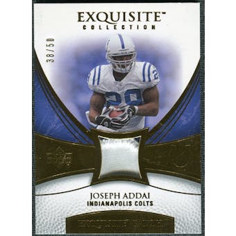 2007 Upper Deck Exquisite Collection Patch Gold #AD Joseph Addai /50