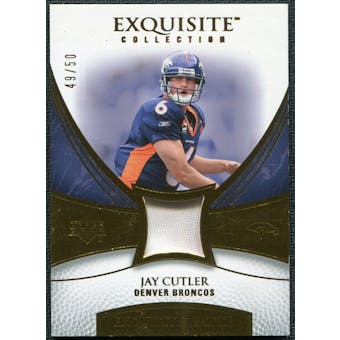 2007 Upper Deck Exquisite Collection Patch Gold #JC Jay Cutler /50