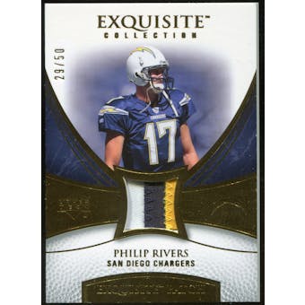2007 Upper Deck Exquisite Collection Patch Gold #PR Philip Rivers 29/50
