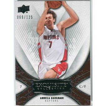2008/09 Upper Deck Exquisite Collection #35 Andrea Bargnani /125