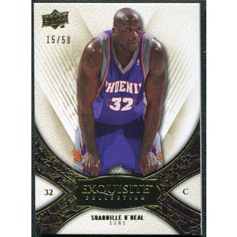 2008/09 Upper Deck Exquisite Collection Gold #17 Shaquille O'Neal 15/50