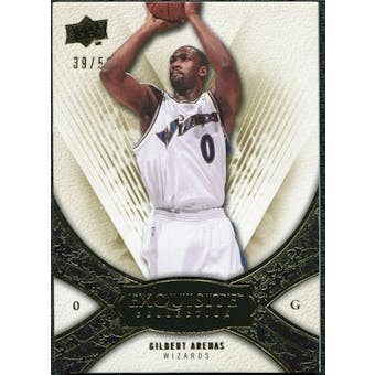 2008/09 Upper Deck Exquisite Collection Gold #19 Gilbert Arenas /50