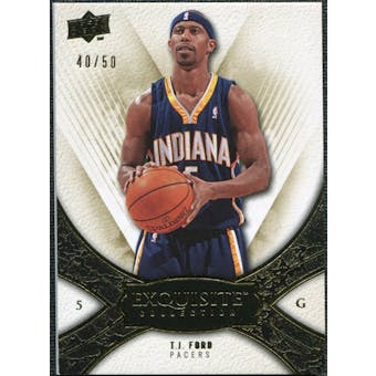 2008/09 Upper Deck Exquisite Collection Gold #39 T.J. Ford /50