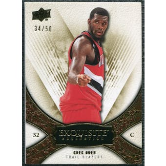 2008/09 Upper Deck Exquisite Collection Gold #44 Greg Oden /50