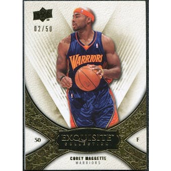 2008/09 Upper Deck Exquisite Collection Gold #45 Corey Maggette /50