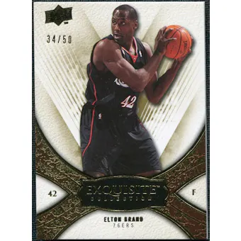 2008/09 Upper Deck Exquisite Collection Gold #48 Elton Brand /50