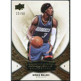 2008/09 Upper Deck Exquisite Collection Gold #53 Gerald Wallace /50