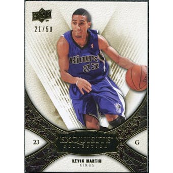 2008/09 Upper Deck Exquisite Collection Gold #58 Kevin Martin /50