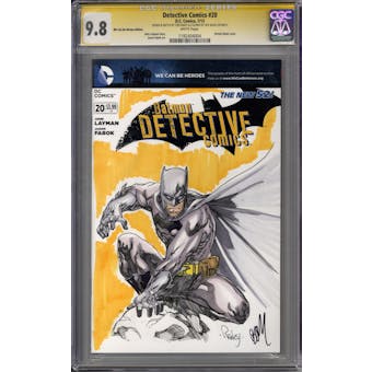 Detective Comics #20 Tom Ranye Jeff Blake Signature Series w/ Sketch CGC 9.8 (W) *1182404004*