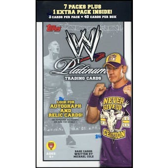2010 Topps WWE Platinum Wrestling Blaster 8-Pack Box