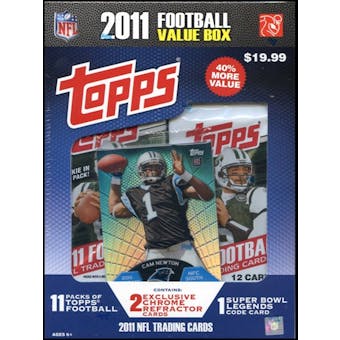 2011 Topps Football 11-Pack Value Box (2 Chrome Refractors!)