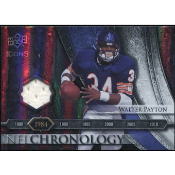 2008 Upper Deck Icons NFL Chronology Jersey Silver #CHR13 Walter Payton 32/150