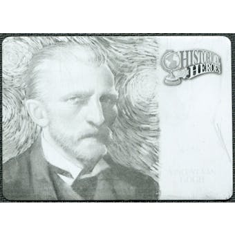 2009 Upper Deck Heroes Printing Plates Black #452 Vincent Van Gogh Artist 1/1