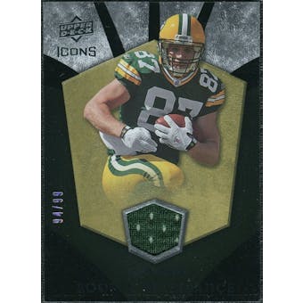 2008 Upper Deck Icons Rookie Brilliance Jersey Gold #RB21 Jordy Nelson /99