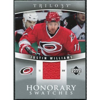 2006/07 Upper Deck Trilogy Honorary Swatches #HSJW Justin Williams