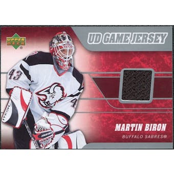 2006/07 Upper Deck Game Jerseys #JBI Martin Biron