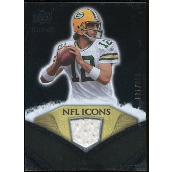 2008 Upper Deck Icons NFL Icons Jersey Silver #NFL13 Aaron Rodgers /150
