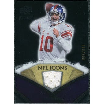 2008 Upper Deck Icons NFL Icons Jersey Silver #NFL21 Eli Manning /150