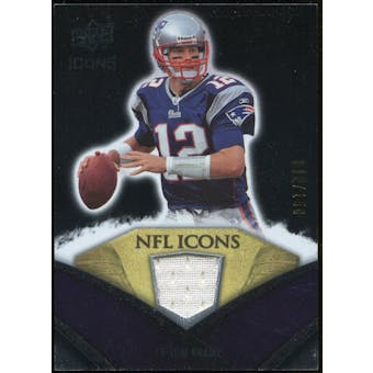 2008 Upper Deck Icons NFL Icons Jersey Silver #NFL44 Tom Brady /150