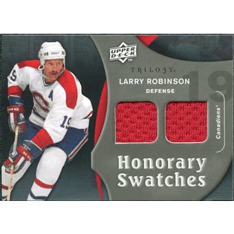 2009/10 Upper Deck Trilogy Honorary Swatches #HSLR Larry Robinson