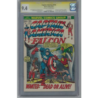 Captain America #154 CGC 9.4 (OW-W) Signature Series Sal Buscema *1193522005*