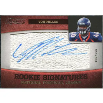 2011 Panini Timeless Treasures #222 Von Miller RC Autograph /265