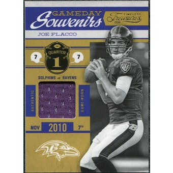 2011 Panini Timeless Treasures Game Day Souvenirs 1st Quarter #13 Joe Flacco /250