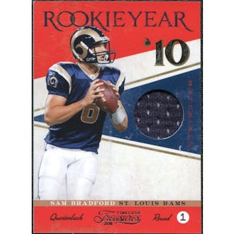 2011 Panini Timeless Treasures Rookie Year Materials #10 Sam Bradford /99
