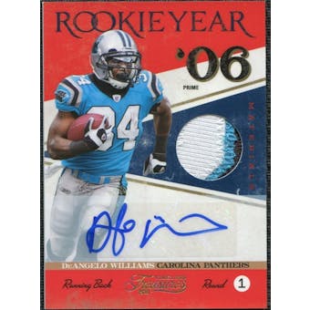 2011 Panini Timeless Treasures Rookie Year Materials Autograph Prime #4 DeAngelo Williams 2/2