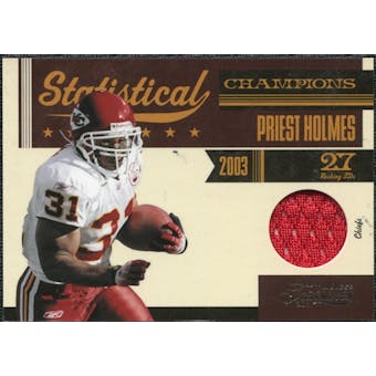 2011 Panini Timeless Treasures Statistical Champions Materials #11 Priest Holmes /100