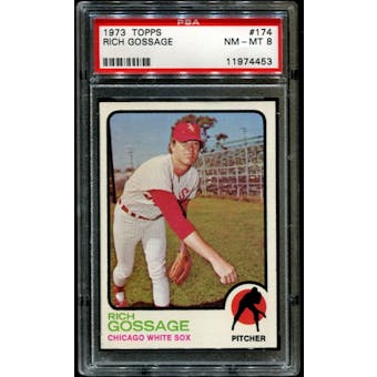 1973 Topps Baseball #174 Rich Gossage Rookie PSA 8 (NM-MT) *4453