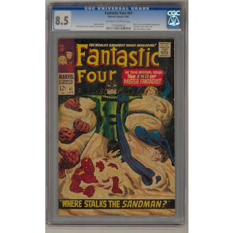 Fantastic Four #61 CGC 8.5 (OW-W) *1197890018*