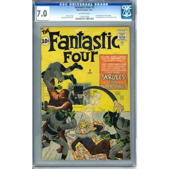 Fantastic Four #2 CGC 7.0 (OW) *1199161002*