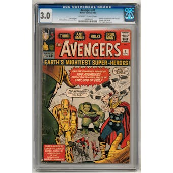 Avengers #1 CGC 3.0 (OW-W) *1199740001*