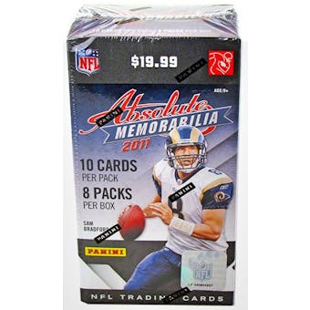 2011 Panini Absolute Memorabilia Football 8-Pack Box (1 Auto or Memorabilia Card!)