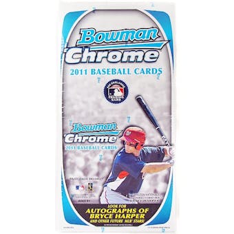 2011 Bowman Chrome Baseball Rack Pack Box (18 Packs)