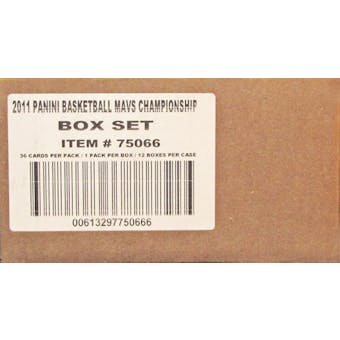 2010/11 Panini Basketball Dallas Mavericks Champions Set (Box) Case (12 Sets)