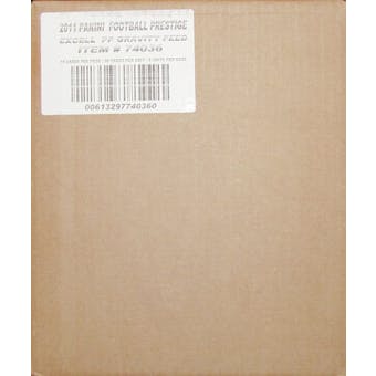 2011 Panini Prestige Football Retail 6-Box Case