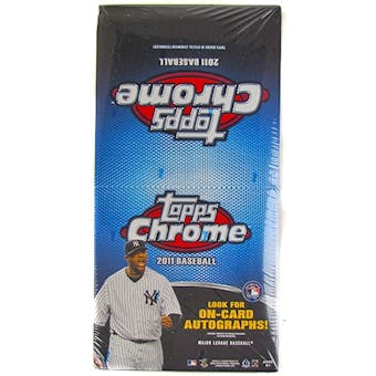 2011 Topps Chrome Baseball Rack Pack Box (18 Packs)