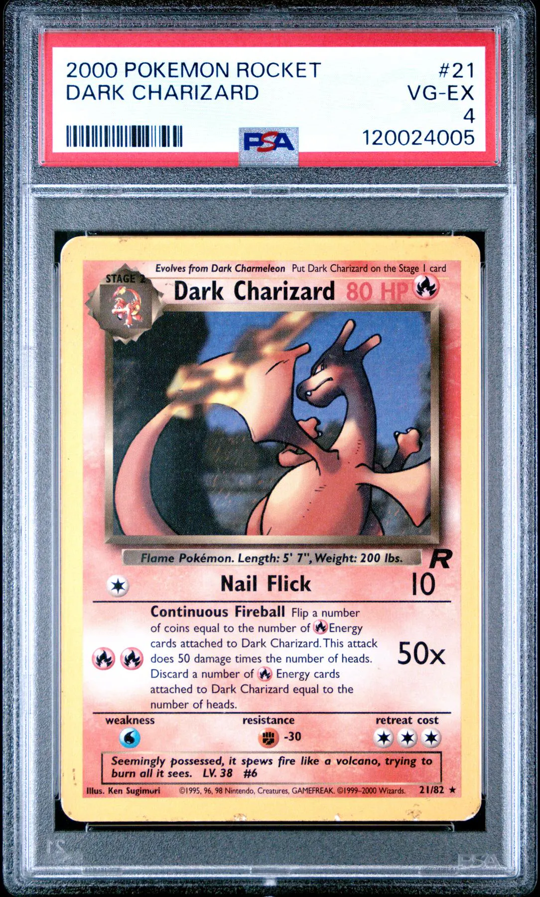 pokemon cards dark charizard - Base - Team Rocket - Discard a number of R Energy cards attached to Dark Charizard equal to the number of heads. Dark Charizard 4/82 Holo Rare