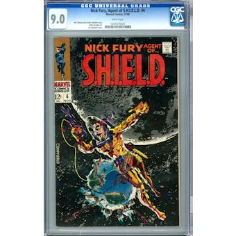 Nick Fury, Agent of S.H.I.E.L.D. #6 CGC 9.0 (W) *1201075025*