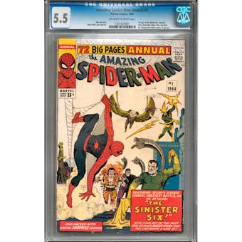 Amazing Spider-Man Annual #1 CGC 5.5 (OW-W) *1201929001*