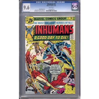 Inhumans #4 CGC 9.6 (W) *1202402019*