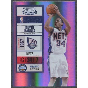 2010/11 Playoff Contenders Patches Championship Tickets #58 Devin Harris 1/1
