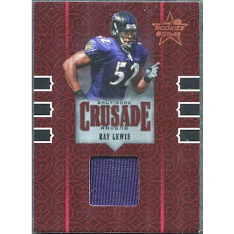 2005 Leaf Rookies and Stars Crusade Materials #C21 Ray Lewis /250